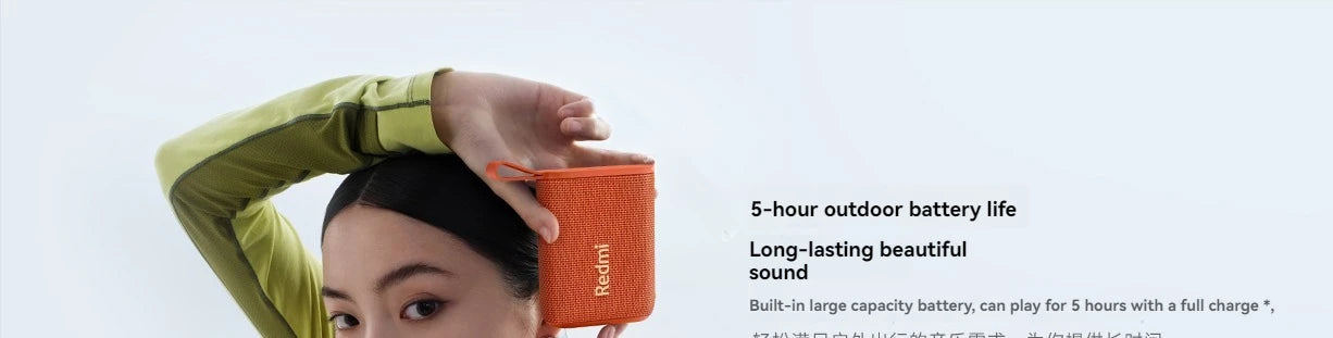 Xiaomi Redmi Altavoz Bluetooth portátil al aire libre IP67 estéreo potente caja de sonido BT5.3 RGB doble emparejamiento TWS conectividad colorida