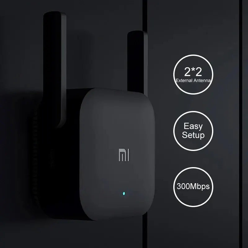 Amplificador Xiaomi Wifi original Pro 300M 2,4G repetidor extensor de rango extensor de red inalámbrico para mi