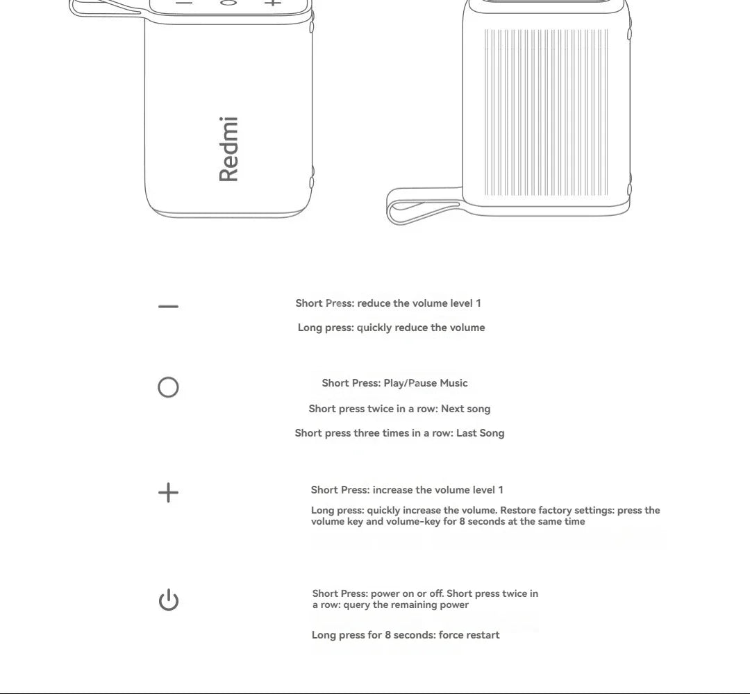 Xiaomi Redmi Altavoz Bluetooth portátil al aire libre IP67 estéreo potente caja de sonido BT5.3 RGB doble emparejamiento TWS conectividad colorida