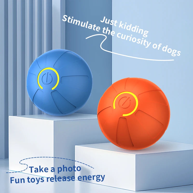 Pelota de juguete inteligente para perros, interactiva automática, con rodamiento electrónico, recargable por USB, que rebota en movimiento para cachorros a perros grandes, juguete para masticar