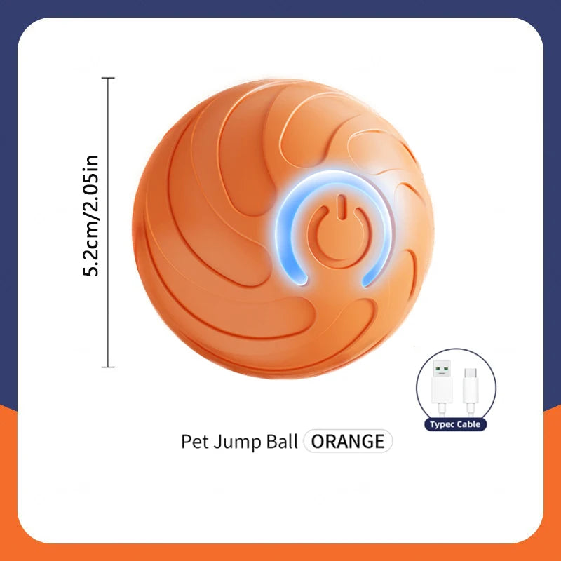 Pelota de juguete inteligente para perros, interactiva automática, con rodamiento electrónico, recargable por USB, que rebota en movimiento para cachorros a perros grandes, juguete para masticar