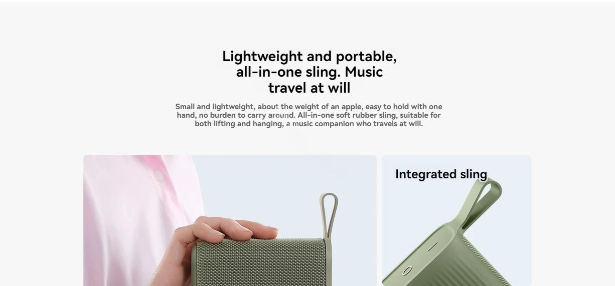 Xiaomi Redmi Altavoz Bluetooth portátil al aire libre IP67 estéreo potente caja de sonido BT5.3 RGB doble emparejamiento TWS conectividad colorida
