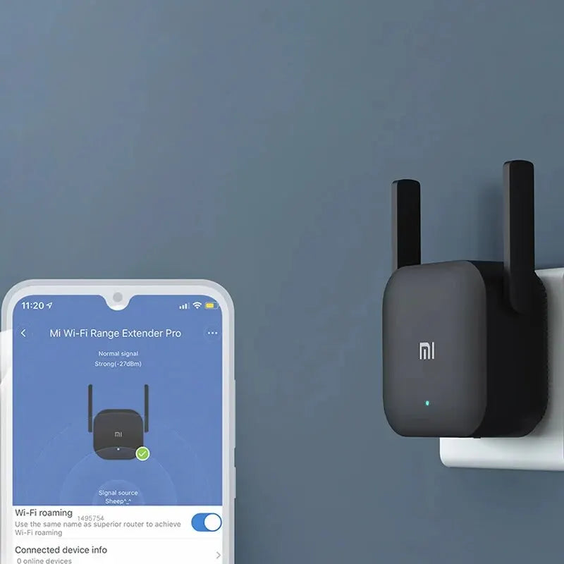 Amplificador Xiaomi Wifi original Pro 300M 2,4G repetidor extensor de rango extensor de red inalámbrico para mi