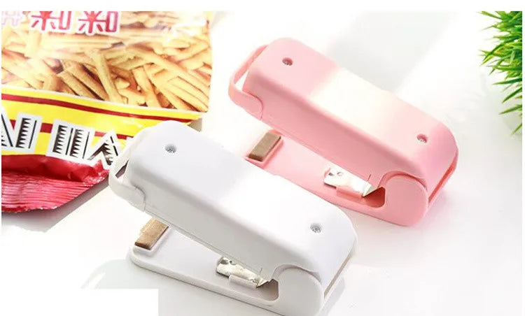 Mini máquina de sellado de bolsas Hea, sellador de paquetes, bolsas de plástico térmico para alimentos