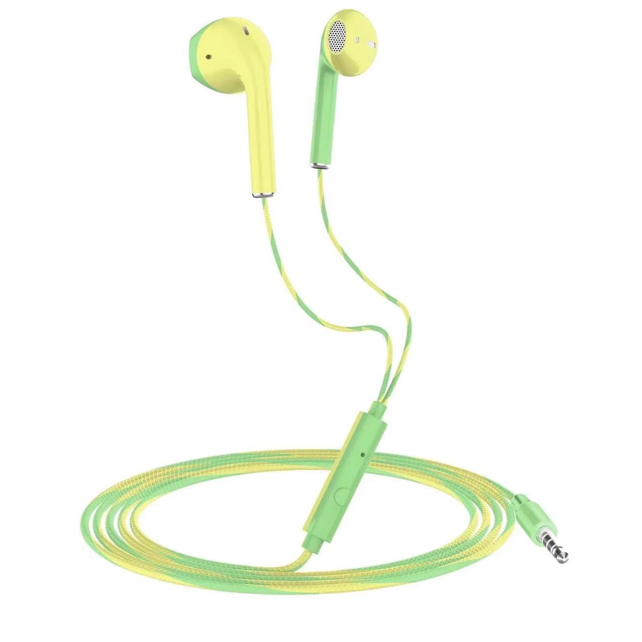 Auriculares con cable de 3,5mm con graves, auriculares estéreo, auriculares deportivos para música y juegos con micrófono para Xiaomi, IPhone, Huawei y Samsung