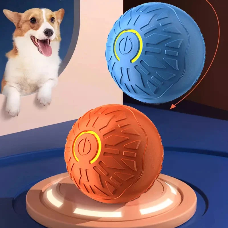 Pelota de juguete inteligente para perros, interactiva automática, con rodamiento electrónico, recargable por USB, que rebota en movimiento para cachorros a perros grandes, juguete para masticar