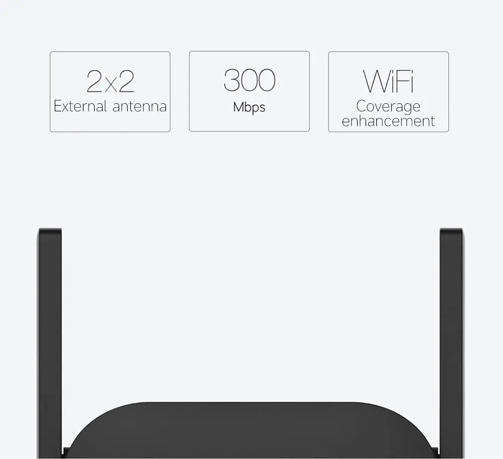 Amplificador Xiaomi Wifi original Pro 300M 2,4G repetidor extensor de rango extensor de red inalámbrico para mi