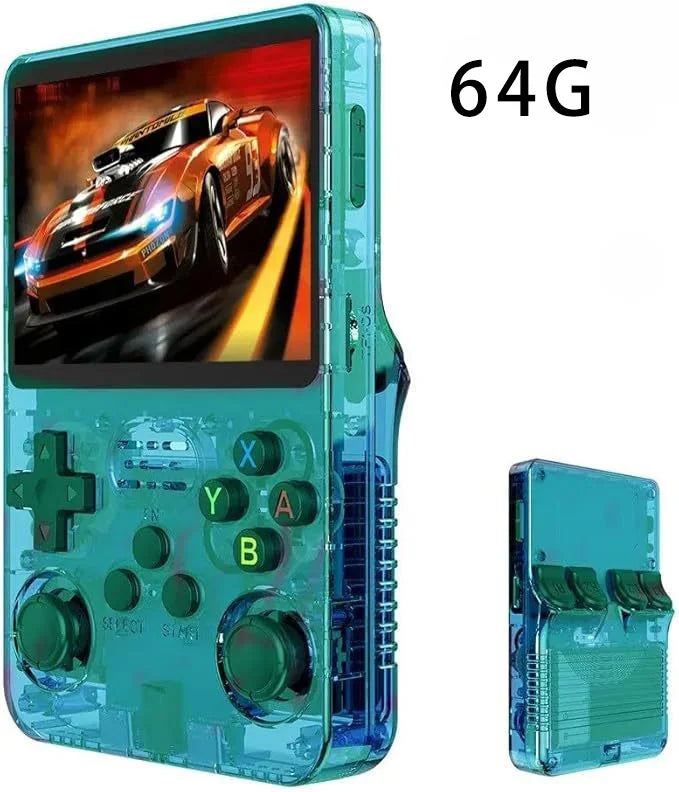 Consola de juegos Retro clásica R36S con sistema ARKOS, videojuegos, consola de juegos portátil de una sola tarjeta, regalo para niños de 3,5 pulgadas