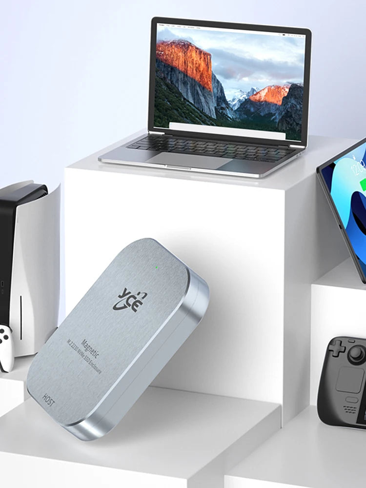 Caja externa magnética M.2 NVMe 2230, carcasa de unidad de estado sólido tipo C de hasta 2TB, para iPhone 15 Pro Max y Android