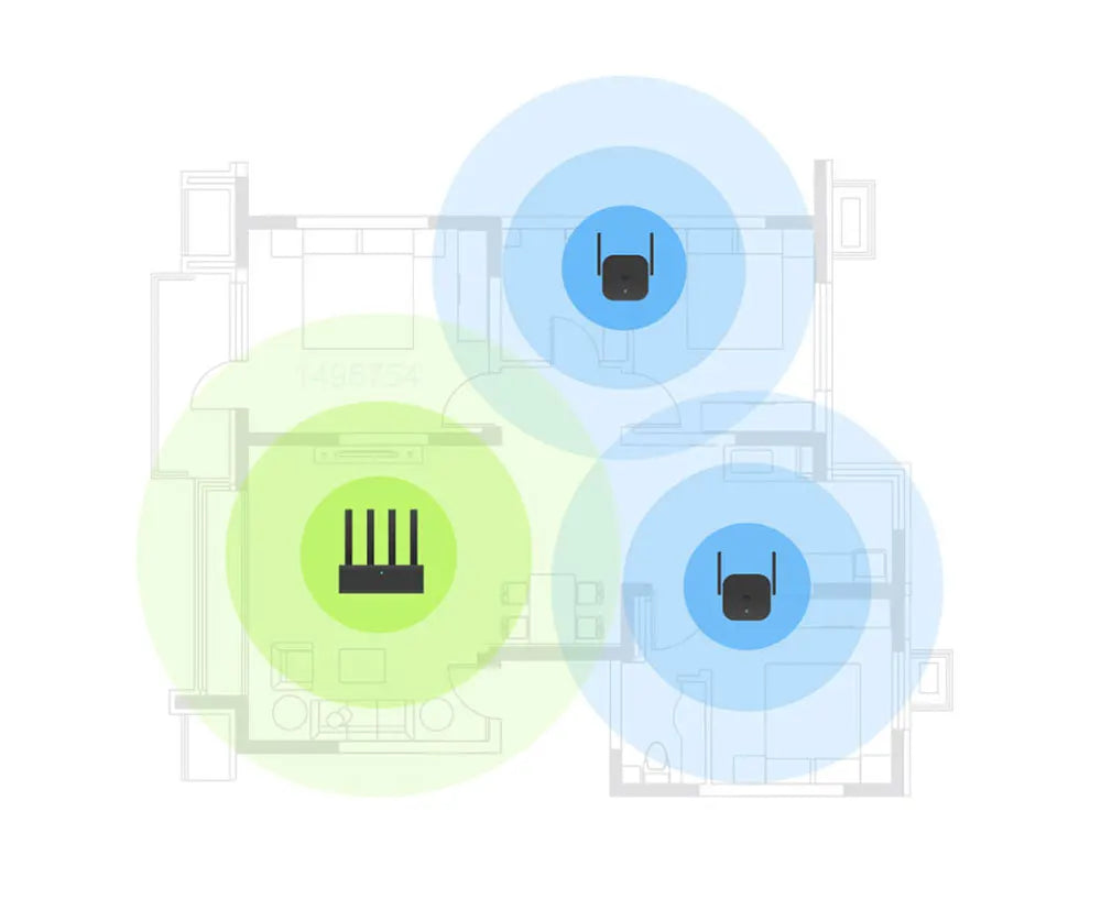 Amplificador Xiaomi Wifi original Pro 300M 2,4G repetidor extensor de rango extensor de red inalámbrico para mi