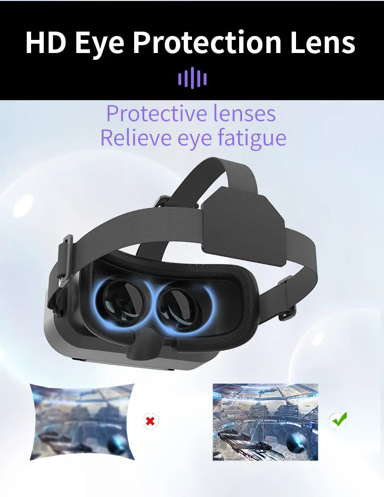 Gafas de realidad Virtual, auriculares, dispositivos Viar, casco, lentes 3D, gafas inteligentes para teléfonos inteligentes, teléfono móvil, accesorio de juego