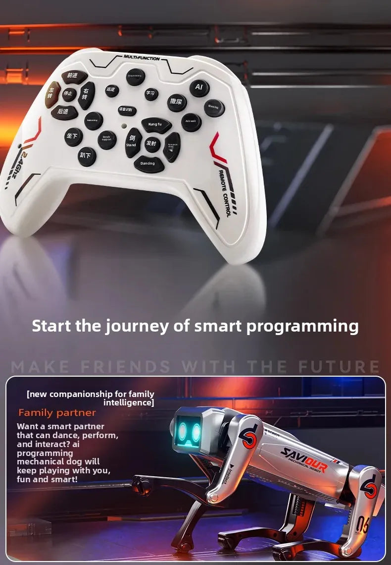 Robot inteligente para perros, juguete para niños, programación tecnológica, Control remoto, cumpleaños, Día de los niños, mascota electrónica, clase no remota