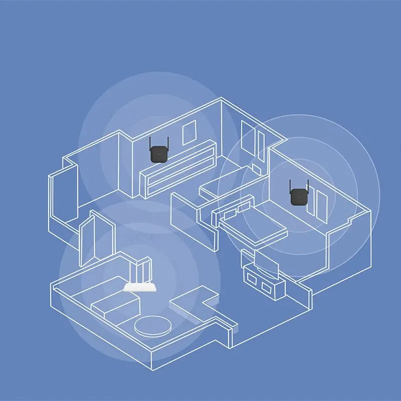 Amplificador Xiaomi Wifi original Pro 300M 2,4G repetidor extensor de rango extensor de red inalámbrico para mi