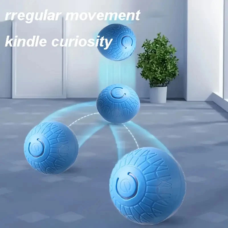 Pelota de juguete inteligente para perros, interactiva automática, con rodamiento electrónico, recargable por USB, que rebota en movimiento para cachorros a perros grandes, juguete para masticar