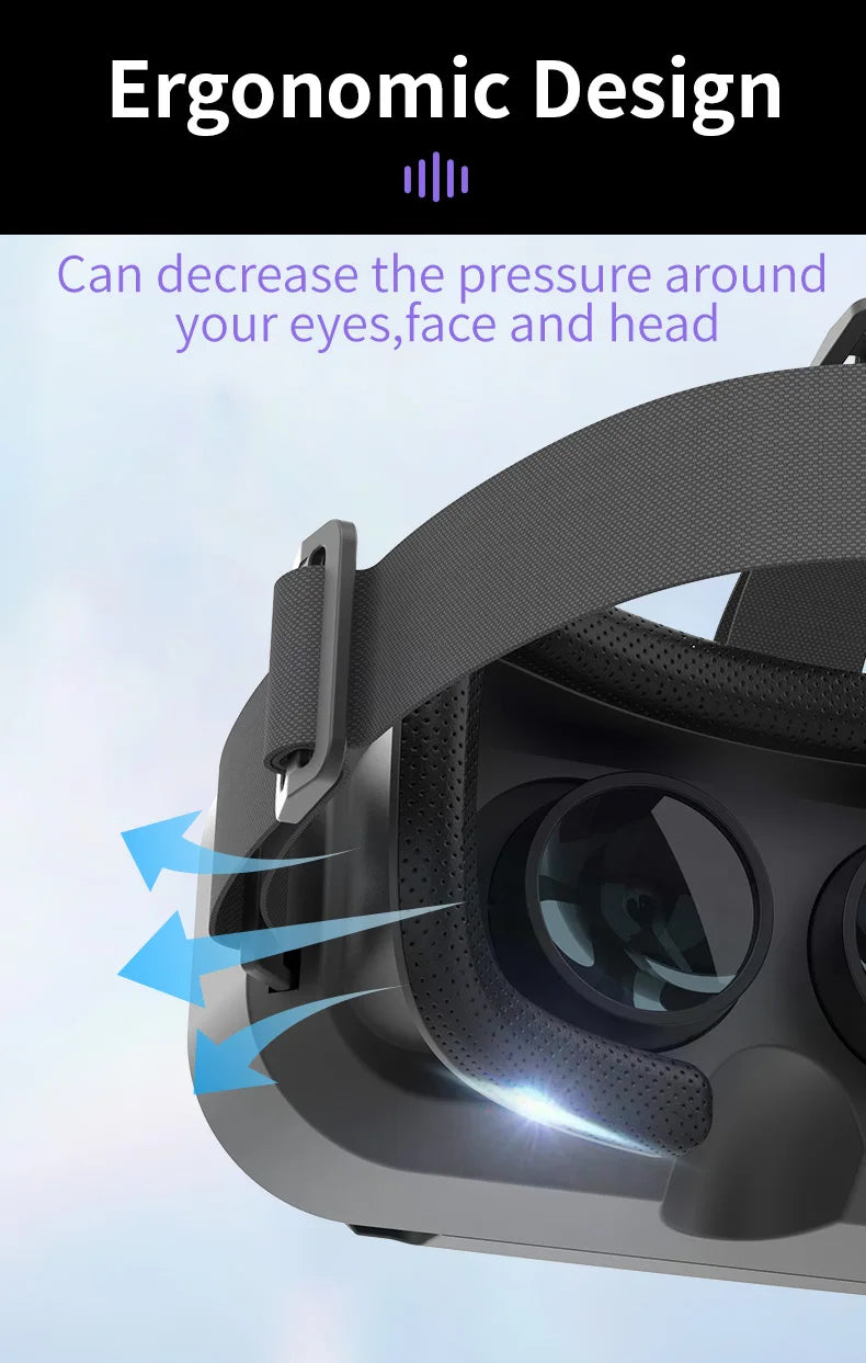Gafas de realidad Virtual, auriculares, dispositivos Viar, casco, lentes 3D, gafas inteligentes para teléfonos inteligentes, teléfono móvil, accesorio de juego
