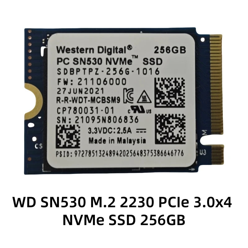 SSD interno NVMe PCIe M.2 2230 / 2242 empaquetado por OEM Samsung BM9C1/PM9B1/PM9C1A/PM991A y WD SN740 y Crucial P310 y Micron 2450