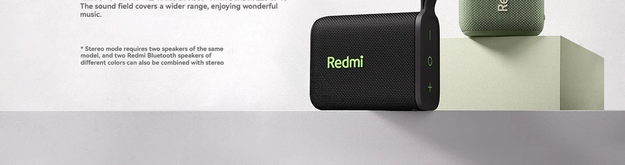 Xiaomi Redmi Altavoz Bluetooth portátil al aire libre IP67 estéreo potente caja de sonido BT5.3 RGB doble emparejamiento TWS conectividad colorida