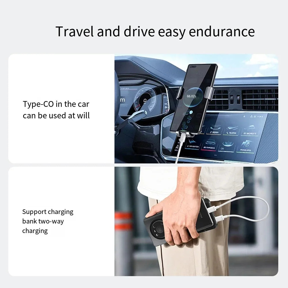 Cable Universal USB C a USB tipo C de 120W, carga rápida PD de 10A para iPhone 15, iPad, Samsung, Xiaomi, Huawei, línea de datos Dual tipo C