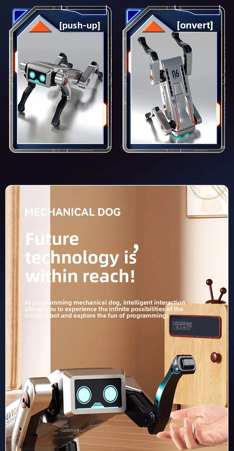 Robot inteligente para perros, juguete para niños, programación tecnológica, Control remoto, cumpleaños, Día de los niños, mascota electrónica, clase no remota