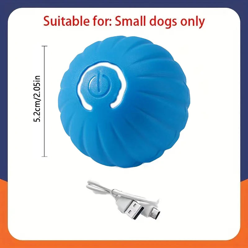 Pelota de juguete inteligente para perros, interactiva automática, con rodamiento electrónico, recargable por USB, que rebota en movimiento para cachorros a perros grandes, juguete para masticar