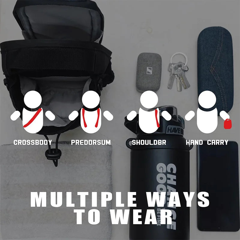 Bolsa de gimnasio magnética, bolsa de transporte magnética de gran capacidad con bolsillo para teléfono, bolsa portátil para botella de agua para gimnasio, organizador de accesorios de gimnasio