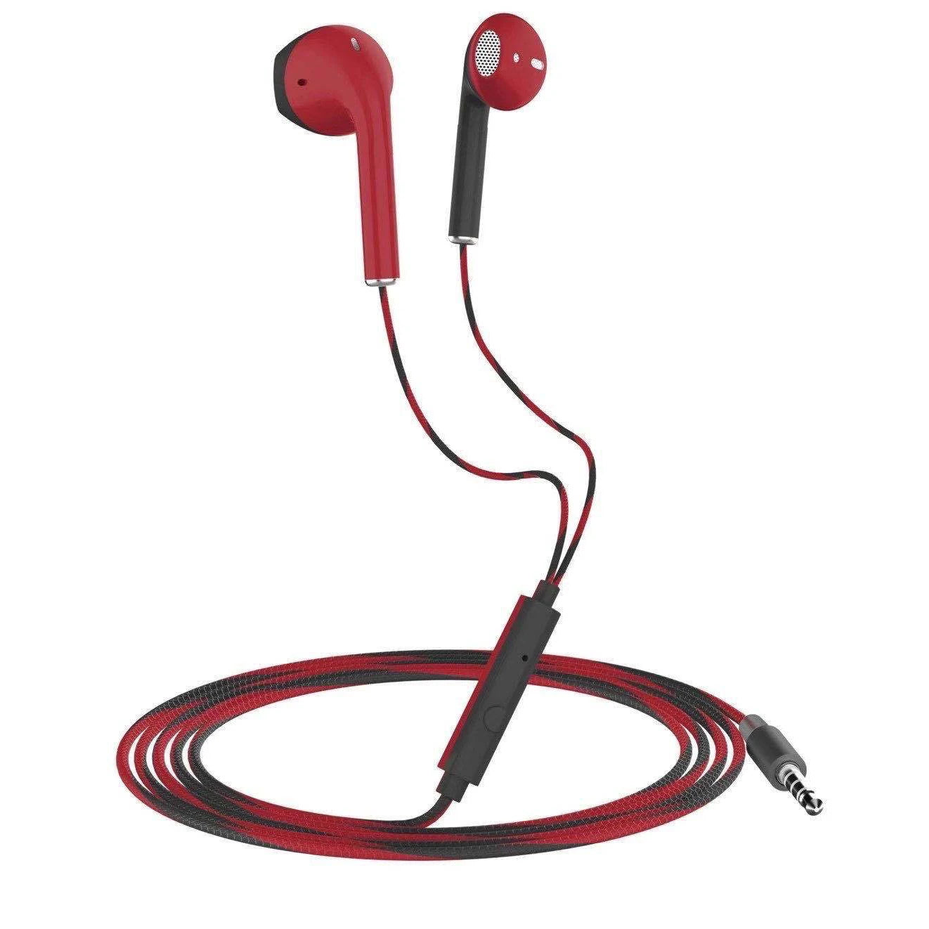 Auriculares con cable de 3,5mm con graves, auriculares estéreo, auriculares deportivos para música y juegos con micrófono para Xiaomi, IPhone, Huawei y Samsung
