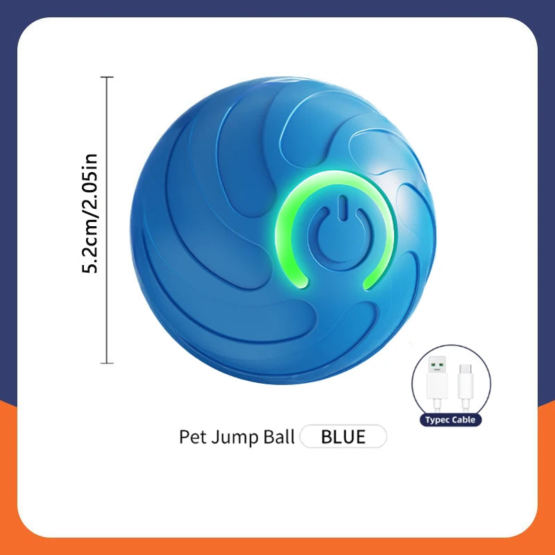 Pelota de juguete inteligente para perros, interactiva automática, con rodamiento electrónico, recargable por USB, que rebota en movimiento para cachorros a perros grandes, juguete para masticar