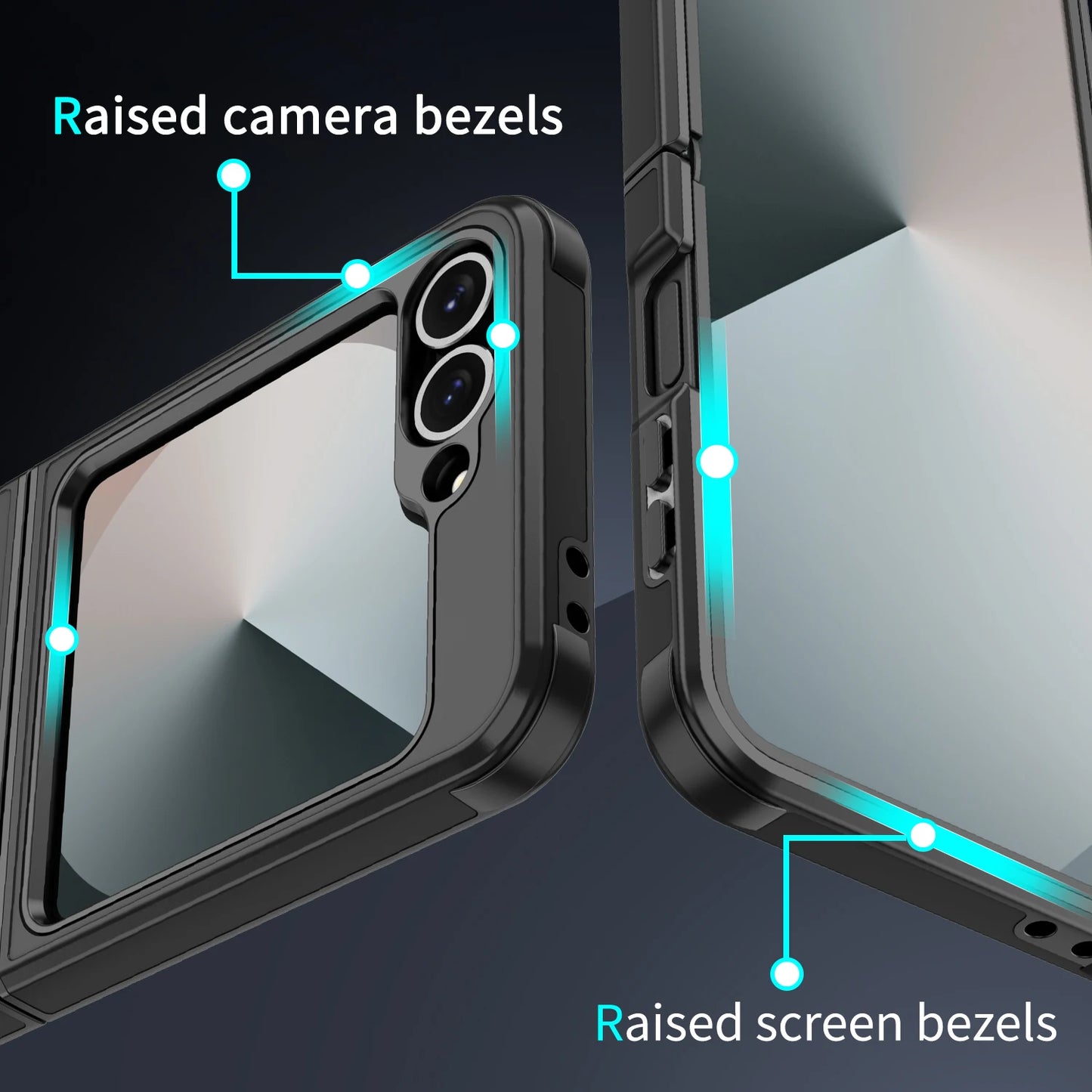 Funda de teléfono de protección mate delgada oficial Original de lujo Samsung Galaxy Z Flip 7 6 5 4 para carga inalámbrica cubierta a prueba de golpes