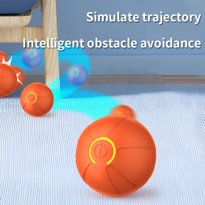 Pelota de juguete inteligente para perros, interactiva automática, con rodamiento electrónico, recargable por USB, que rebota en movimiento para cachorros a perros grandes, juguete para masticar