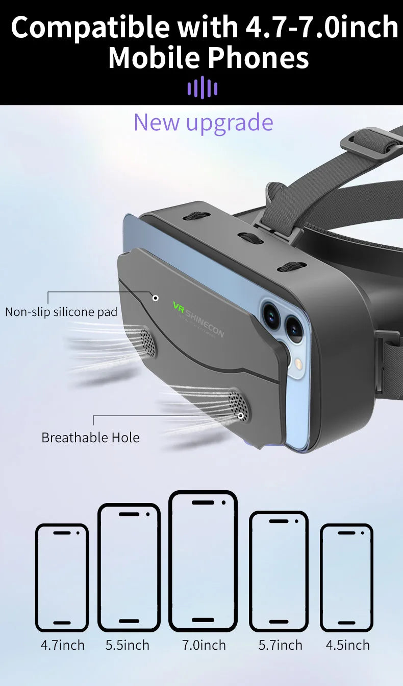 Gafas de realidad Virtual, auriculares, dispositivos Viar, casco, lentes 3D, gafas inteligentes para teléfonos inteligentes, teléfono móvil, accesorio de juego