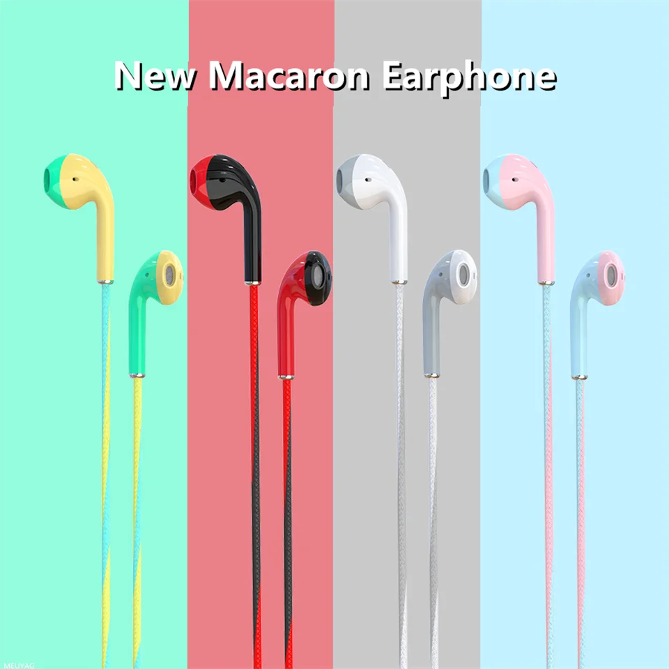 Auriculares con cable de 3,5mm con graves, auriculares estéreo, auriculares deportivos para música y juegos con micrófono para Xiaomi, IPhone, Huawei y Samsung