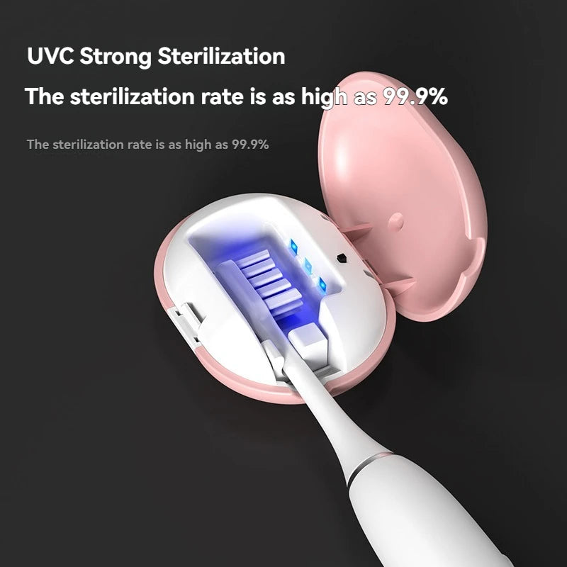 Mini esterilizador de cepillos de dientes, cepillo de dientes para viajes en casa, caja de cepillos de dientes con esterilización UV, esencial para uso doméstico y al aire libre