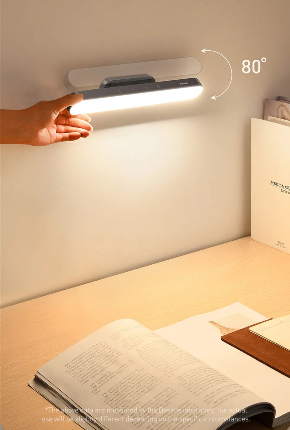 Lámpara de mesa LED magnética colgante, luz nocturna con atenuación continua, recargable para armario, dormitorio, cocina