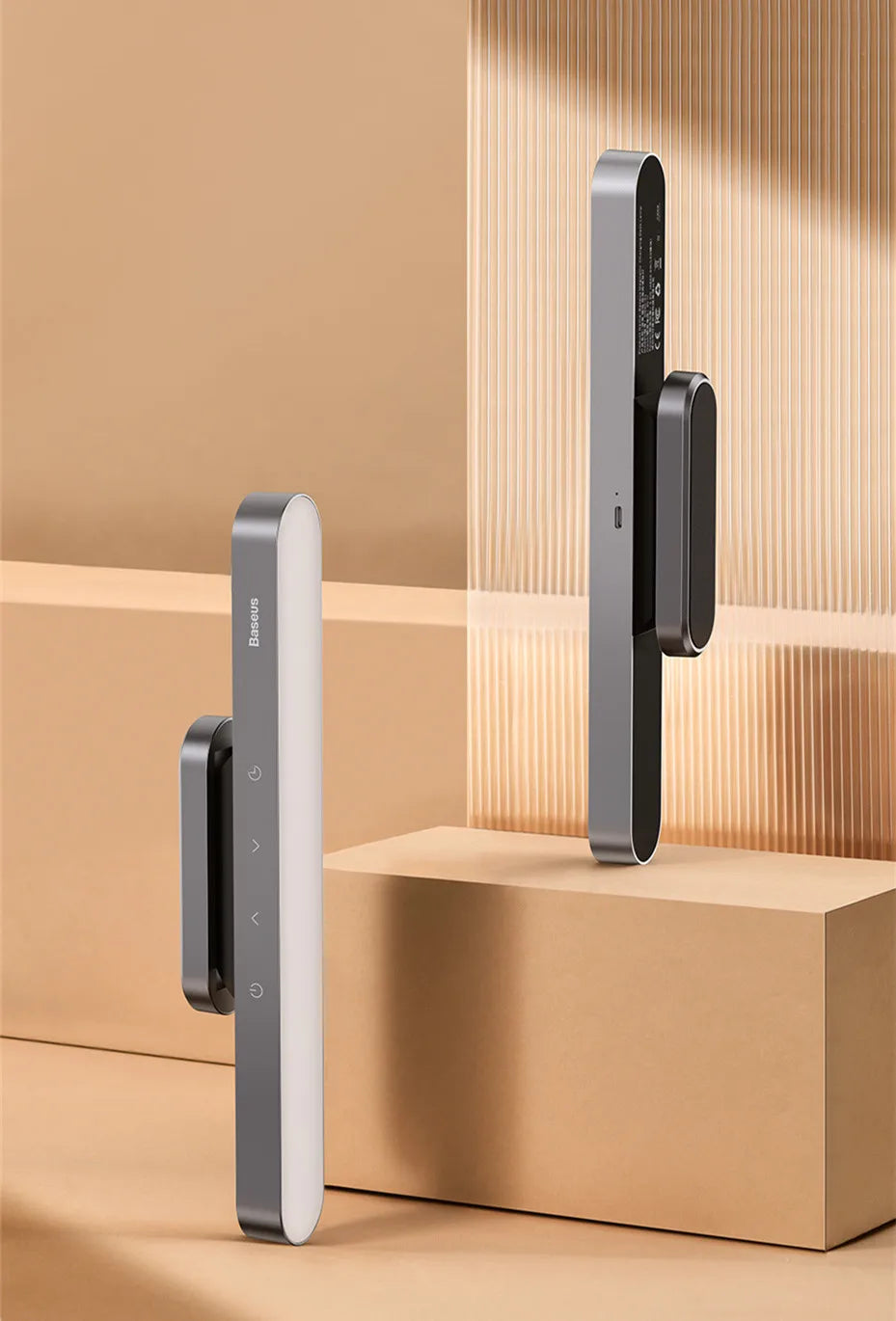 Lámpara de mesa LED magnética colgante, luz nocturna con atenuación continua, recargable para armario, dormitorio, cocina