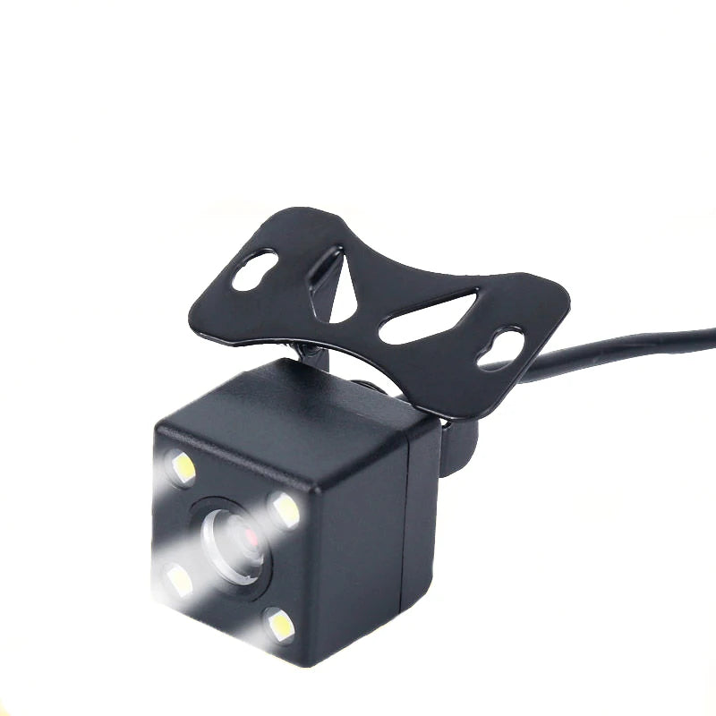 Cámara de Visión Trasera Gran Angular para Coche, Videocámara de Marcha Atrás, Visión Noctura, 12 LED, Dispositivo de Aparcamiento