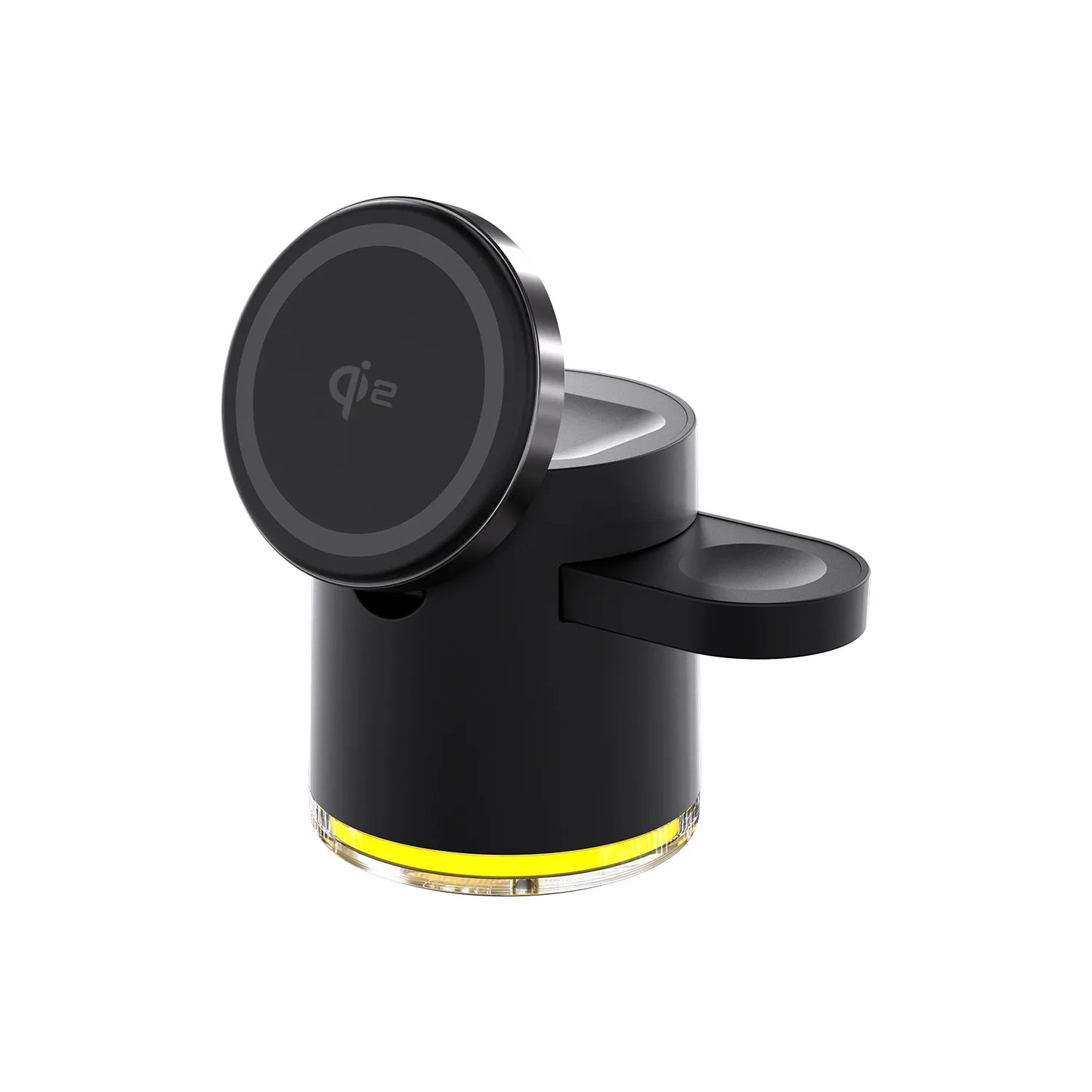 Cargador inalámbrico 4 en 1 QI2, base de carga rápida, luz nocturna para Magsafe iPhone 16 15 14 Pro Max Airpods Pro 2-8 Apple Watch