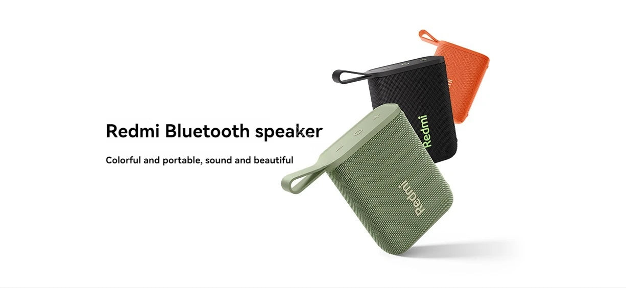 Xiaomi Redmi Altavoz Bluetooth portátil al aire libre IP67 estéreo potente caja de sonido BT5.3 RGB doble emparejamiento TWS conectividad colorida