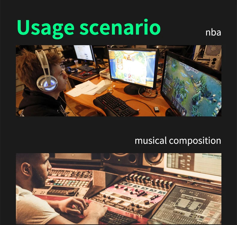 Micrófono USB para juegos, micrófono para PC, Mac, PS4/5, micrófono de Podcast con Monitor silencioso RGB, reducción de ruido para grabar Streaming