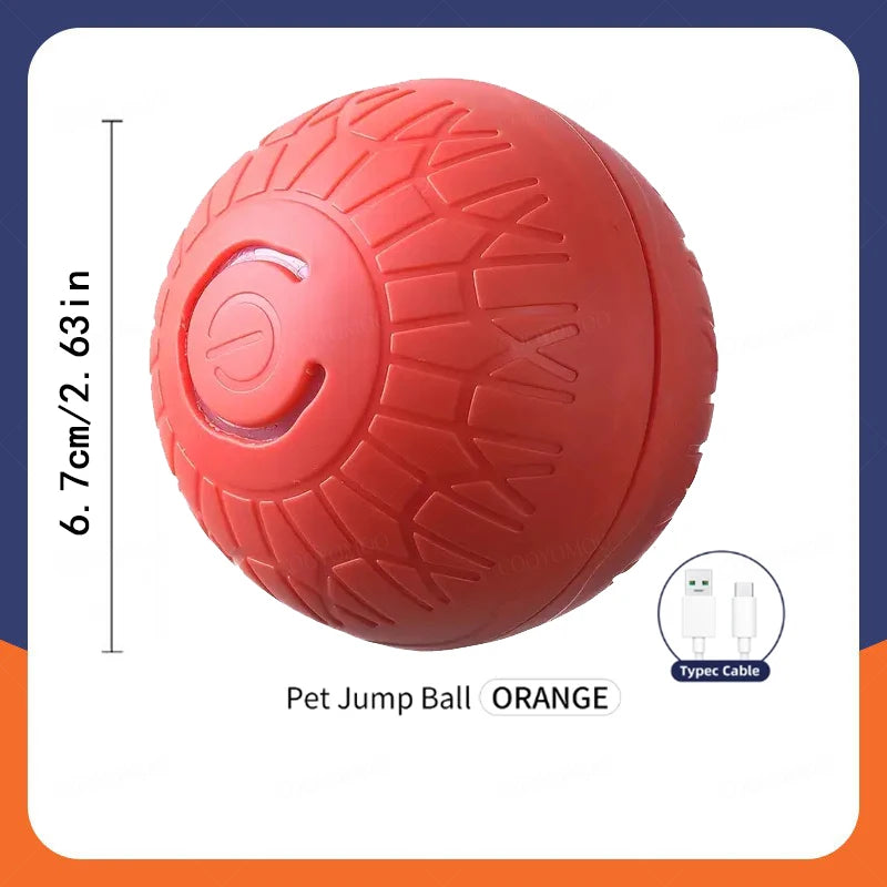 Pelota de juguete inteligente para perros, interactiva automática, con rodamiento electrónico, recargable por USB, que rebota en movimiento para cachorros a perros grandes, juguete para masticar