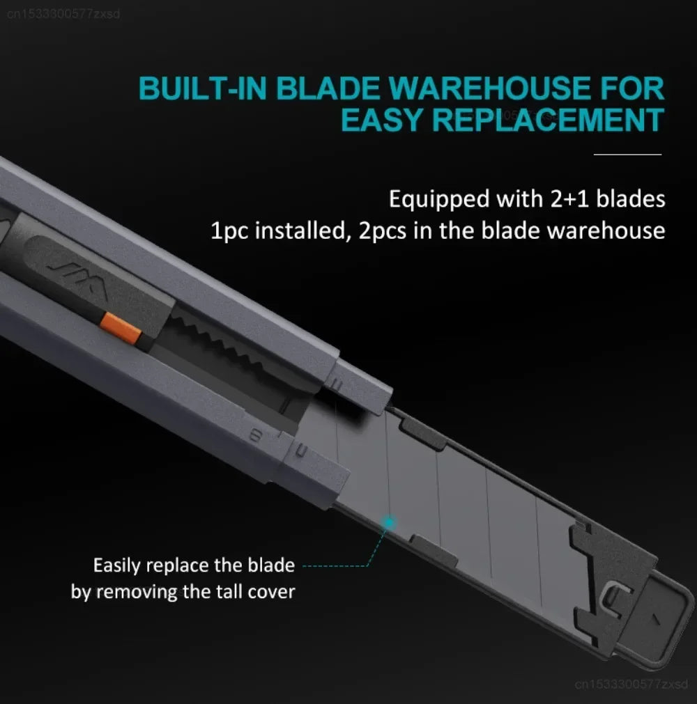 Xiaomi Jimihome-cuchillo utilitario elástico de 0,79 pulgadas, cortadores de papel, cuchillas de acero al carbono, cuchillo de bolsillo con bloqueo de seguridad, herramienta artesanal