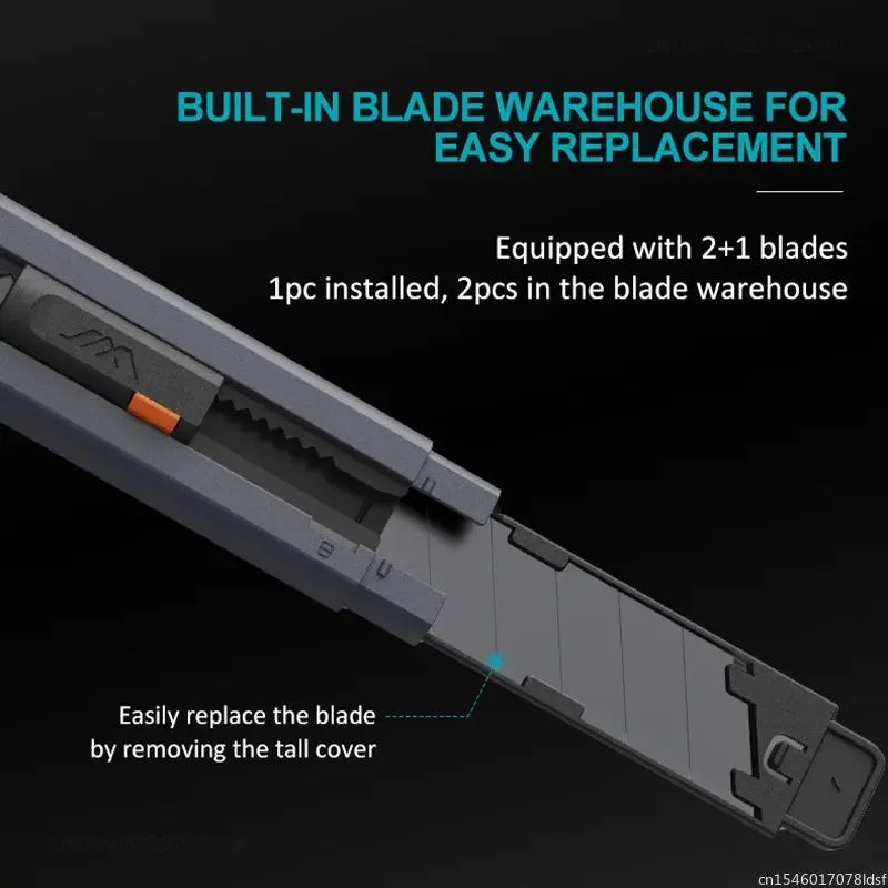 Xiaomi Jimihome-cuchillo utilitario elástico de 0,79 pulgadas, cortadores de papel, cuchillas de acero al carbono, cuchillo de bolsillo con bloqueo de seguridad, herramienta artesanal