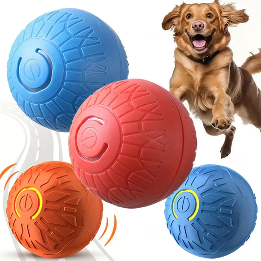 Pelota de juguete inteligente para perros, interactiva automática, con rodamiento electrónico, recargable por USB, que rebota en movimiento para cachorros a perros grandes, juguete para masticar