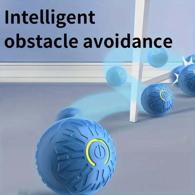Pelota de juguete inteligente para perros, interactiva automática, con rodamiento electrónico, recargable por USB, que rebota en movimiento para cachorros a perros grandes, juguete para masticar