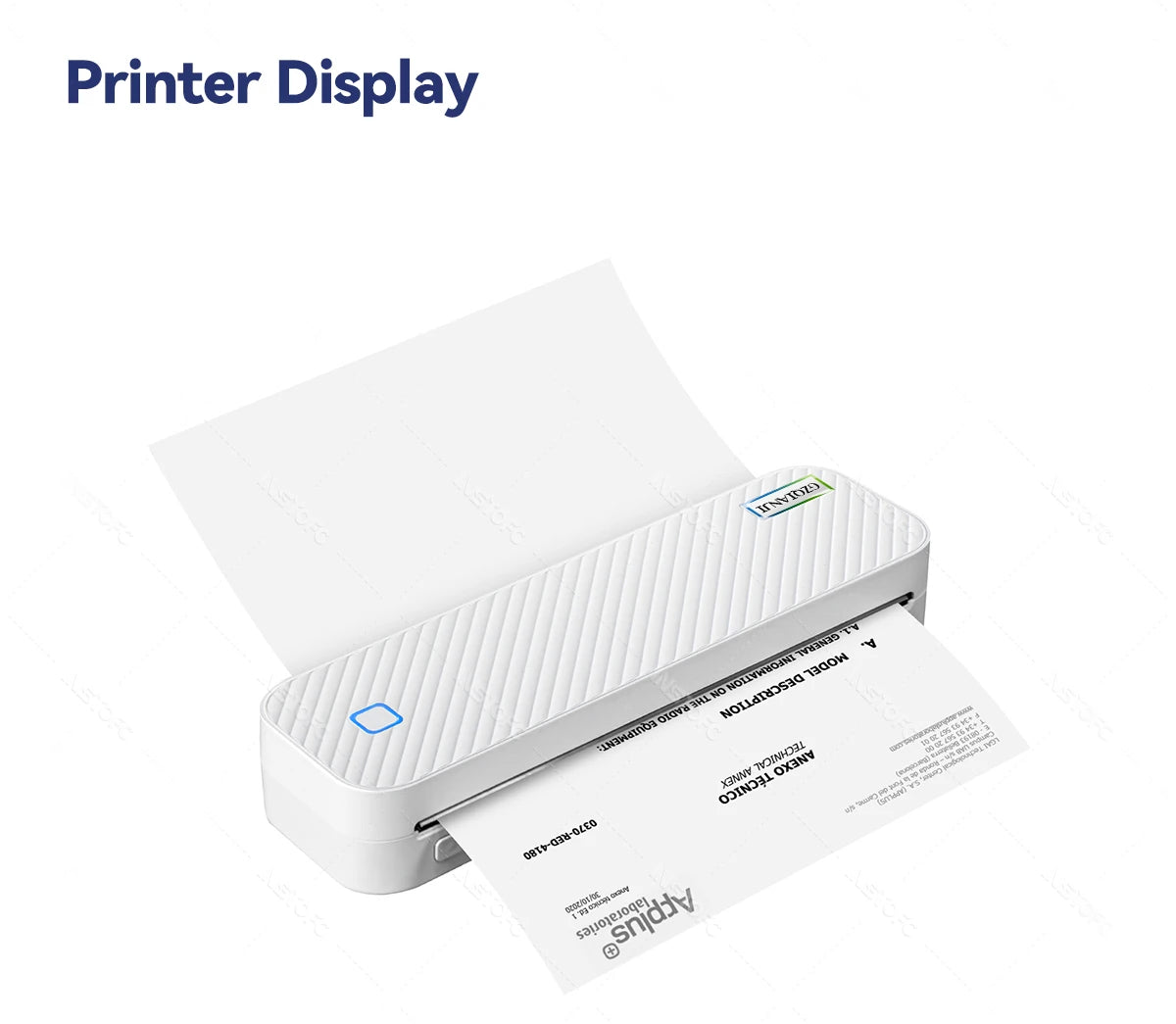 Impresora térmica portátil A4, Bluetooth, fotos, PDF, máquina de impresión de documentos, trabajo, hogar, escuela, viajes