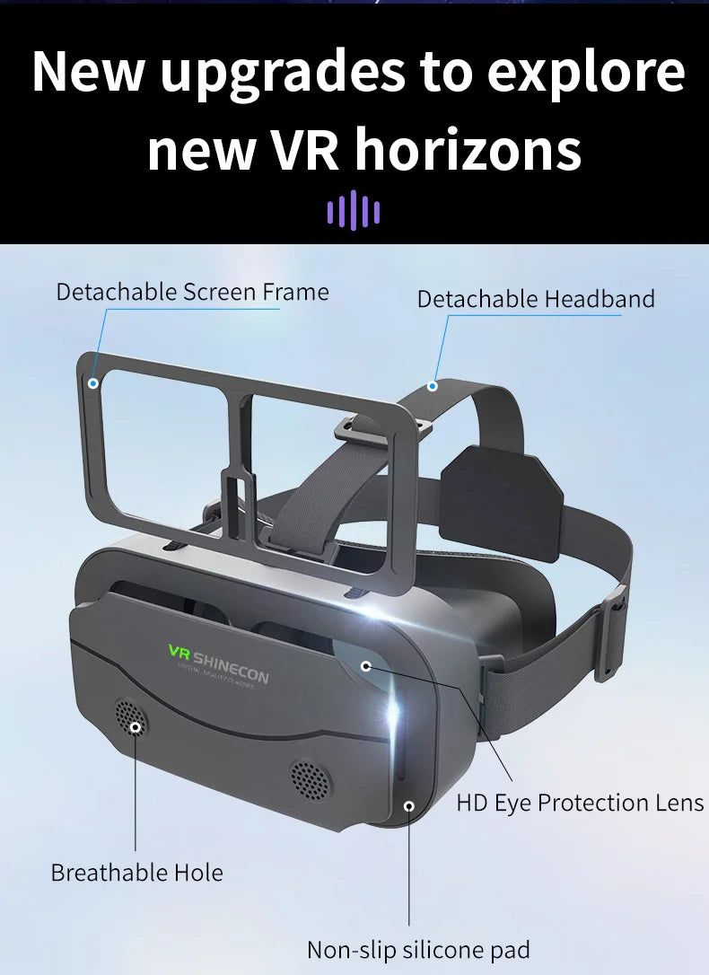 Gafas de realidad Virtual, auriculares, dispositivos Viar, casco, lentes 3D, gafas inteligentes para teléfonos inteligentes, teléfono móvil, accesorio de juego