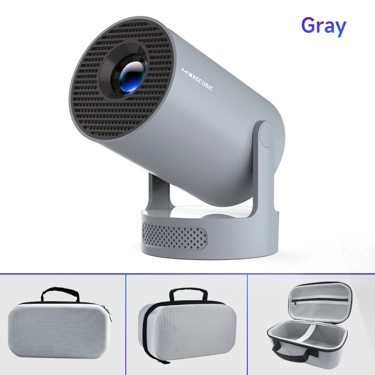 Proyector Magcubic Android 11 4K, 720P HY300 Pro + Wifi Dual 290ANSI 180 ° Proyector portátil flexible
