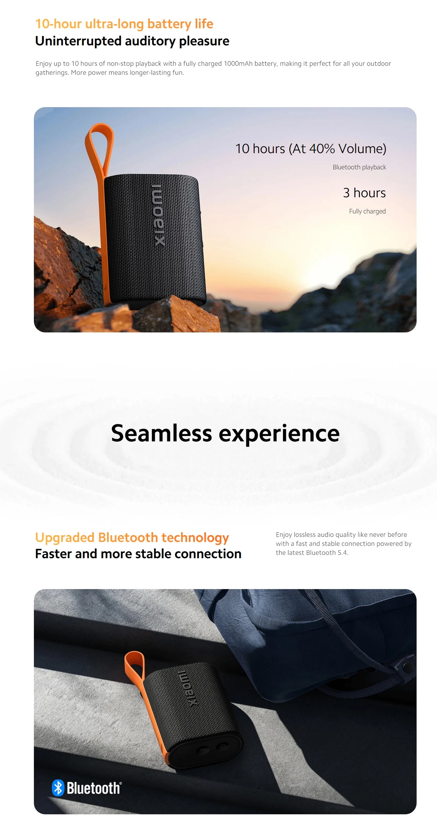 Xiaomi Sound Pocket IP67 Bluetooth 5,4 altavoz portátil TWS estéreo Bateria de 1000mAh, 10 horas de funcionamiento
