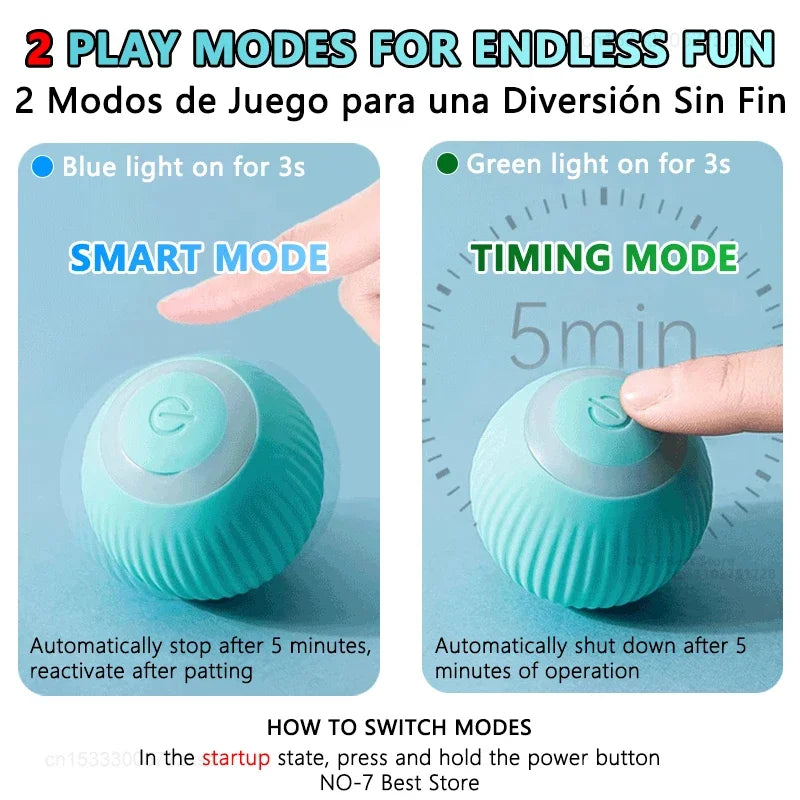 Xiaomi-pelota interactiva para gatos, juguetes inteligentes para gatos, juguete electrónico interactivo para gatos, bola mágica rodante automática para interiores, accesorios para mascotas