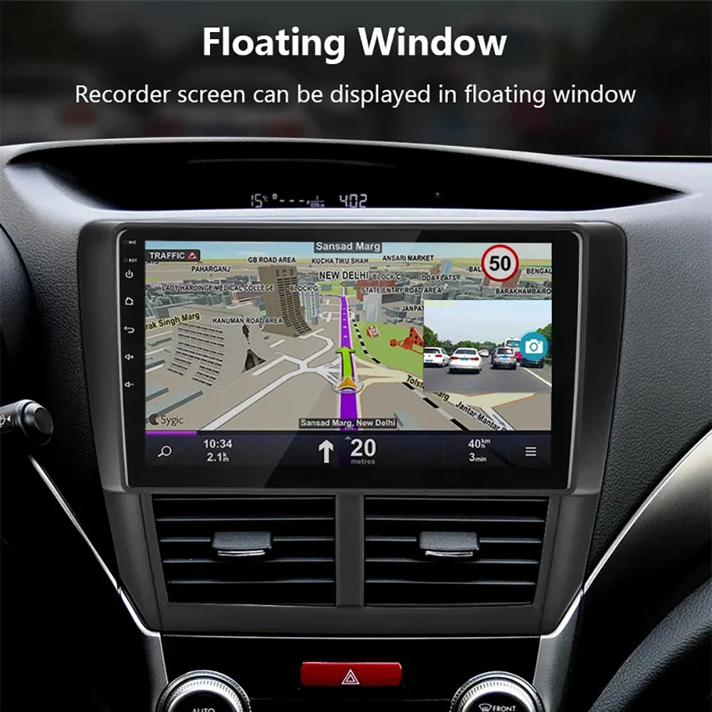 Cámara de salpicadero DVR para coche, cámara de salpicadero Full HD 1080P para reproductor DVD Android, unidad de navegación ADAS LDWS, Audio automático, alarma de voz, grabación de vídeo