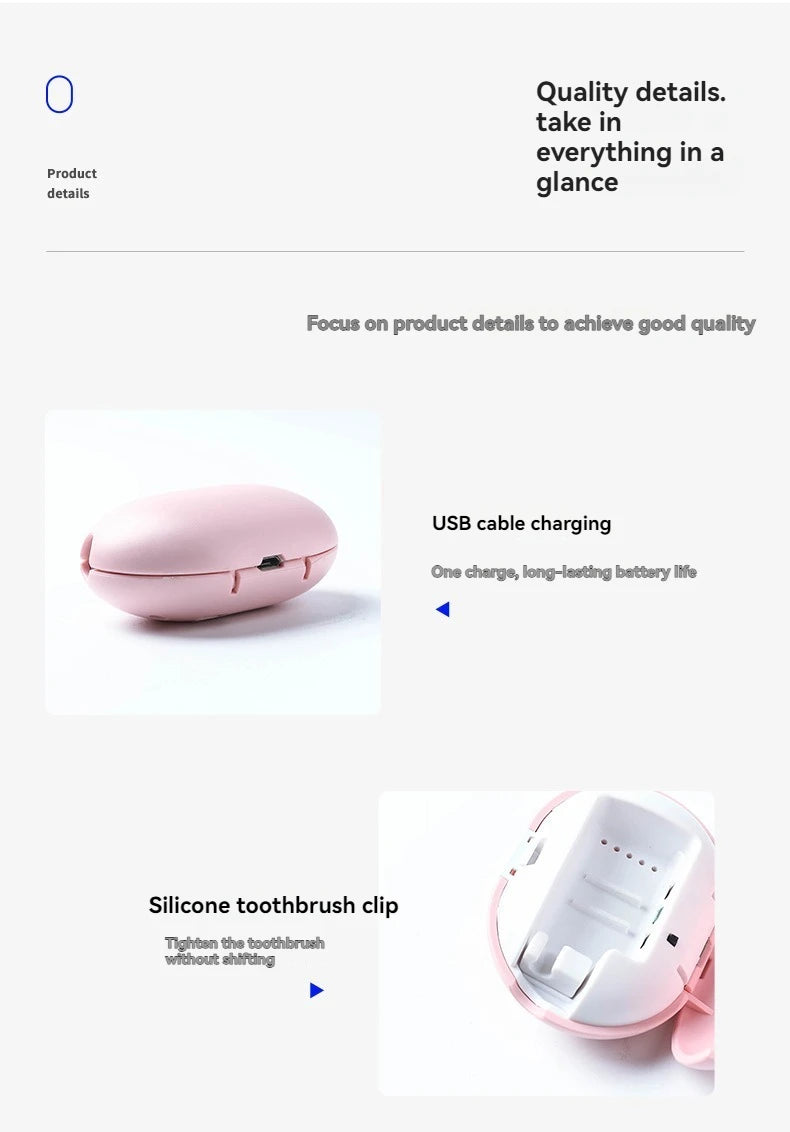 Mini esterilizador de cepillos de dientes, cepillo de dientes para viajes en casa, caja de cepillos de dientes con esterilización UV, esencial para uso doméstico y al aire libre
